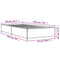 vidaXL Bed Frame without Mattress Smoked Oak 90x190 cm Single
