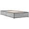 vidaXL Bed Frame without Mattress Grey Sonoma 90x190 cm Single