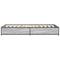vidaXL Bed Frame without Mattress Grey Sonoma 90x190 cm Single