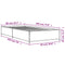 vidaXL Bed Frame without Mattress Grey Sonoma 90x190 cm Single