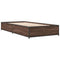 vidaXL Bed Frame without Mattress Brown Oak 90x190 cm Single