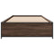 vidaXL Bed Frame without Mattress Brown Oak 90x190 cm Single