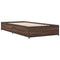 vidaXL Bed Frame without Mattress Brown Oak 90x190 cm Single