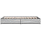 vidaXL Bed Frame without Mattress Grey Sonoma 75x190 cm Small Single