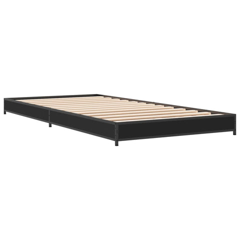 vidaXL Bed Frame without Mattress Black 90x190 cm Single