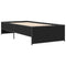 vidaXL Bed Frame without Mattress Black 90x190 cm Single
