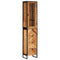 vidaXL Bathroom Cabinet 40x27x190 cm Iron and Solid Wood Acacia