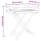 vidaXL Folding Tray Table 60x40x68 cm Bamboo