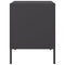 vidaXL Bedside Cabinet Black 36x39x50.5 cm Steel