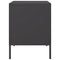vidaXL Bedside Cabinets 2 pcs Black 36x39x50.5 cm Steel