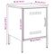 vidaXL Bedside Cabinets 2 pcs Black 36x39x50.5 cm Steel