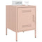 vidaXL Bedside Cabinet Pink 36x39x50.5 cm Steel