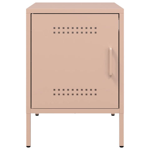 vidaXL Bedside Cabinet Pink 36x39x50.5 cm Steel