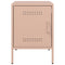 vidaXL Bedside Cabinet Pink 36x39x50.5 cm Steel