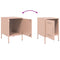vidaXL Bedside Cabinet Pink 36x39x50.5 cm Steel