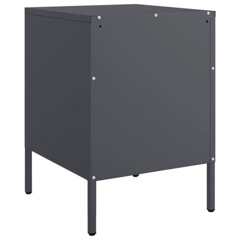 vidaXL Bedside Cabinets 2 pcs Anthracite 36x39x50.5 cm Steel