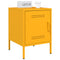 vidaXL Bedside Cabinet Mustard Yellow 36x39x50.5 cm Steel