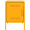 vidaXL Bedside Cabinet Mustard Yellow 36x39x50.5 cm Steel