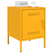 vidaXL Bedside Cabinets 2 pcs Mustard Yellow 36x39x50.5 cm Steel