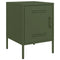 vidaXL Bedside Cabinet Olive Green 36x39x50.5 cm Steel