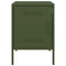 vidaXL Bedside Cabinet Olive Green 36x39x50.5 cm Steel