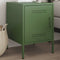 vidaXL Bedside Cabinet Olive Green 36x39x50.5 cm Steel