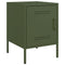 vidaXL Bedside Cabinets 2 pcs Olive Green 36x39x50.5 cm Steel