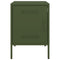 vidaXL Bedside Cabinets 2 pcs Olive Green 36x39x50.5 cm Steel