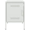 vidaXL Bedside Cabinet White 36x39x50.5 cm Steel
