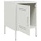 vidaXL Bedside Cabinet White 36x39x50.5 cm Steel
