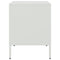 vidaXL Bedside Cabinets 2 pcs White 36x39x50.5 cm Steel