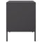 vidaXL Bedside Cabinets 2 pcs Black 36x39x50.5 cm Steel