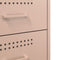 vidaXL Bedside Cabinet Pink 36x39x50.5 cm Steel