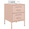 vidaXL Bedside Cabinets 2 pcs Pink 36x39x50.5 cm Steel