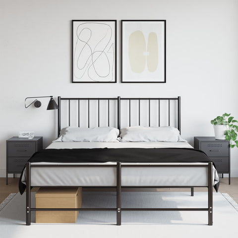 vidaXL Bedside Cabinets 2 pcs Anthracite 36x39x50.5 cm Steel