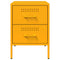 vidaXL Bedside Cabinet Mustard Yellow 36x39x50.5 cm Steel