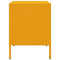 vidaXL Bedside Cabinet Mustard Yellow 36x39x50.5 cm Steel
