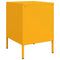 vidaXL Bedside Cabinet Mustard Yellow 36x39x50.5 cm Steel