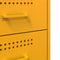 vidaXL Bedside Cabinet Mustard Yellow 36x39x50.5 cm Steel