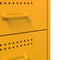 vidaXL Bedside Cabinets 2 pcs Mustard Yellow 36x39x50.5 cm Steel