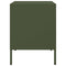 vidaXL Bedside Cabinet Olive Green 36x39x50.5 cm Steel