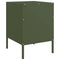 vidaXL Bedside Cabinet Olive Green 36x39x50.5 cm Steel
