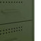 vidaXL Bedside Cabinet Olive Green 36x39x50.5 cm Steel