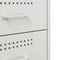 vidaXL Bedside Cabinet White 36x39x50.5 cm Steel