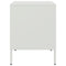 vidaXL Bedside Cabinets 2 pcs White 36x39x50.5 cm Steel