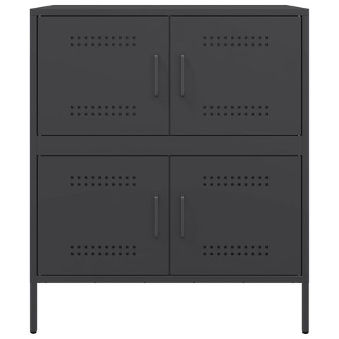 vidaXL Sideboard Black 68x39x79 cm Steel