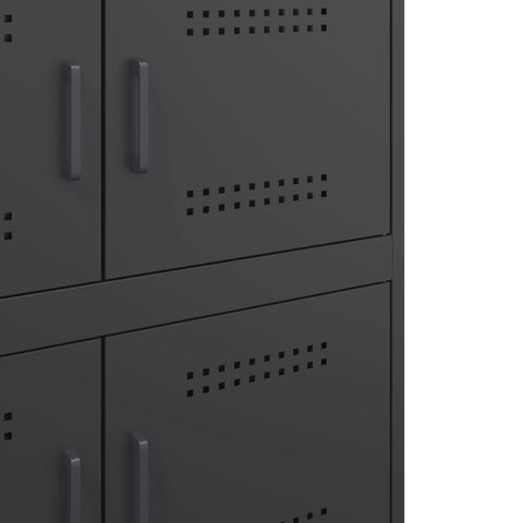 vidaXL Sideboard Black 68x39x79 cm Steel