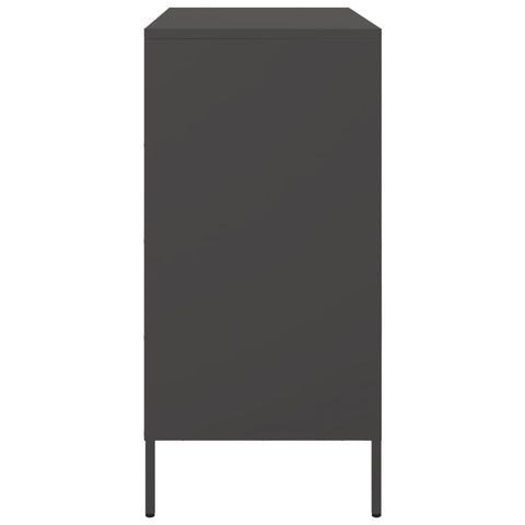 vidaXL Sideboard Black 68x39x79 cm Steel