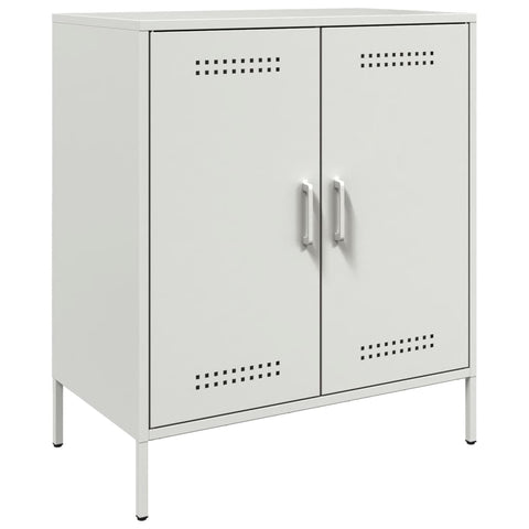 vidaXL Sideboard White 68x39x79 cm Steel
