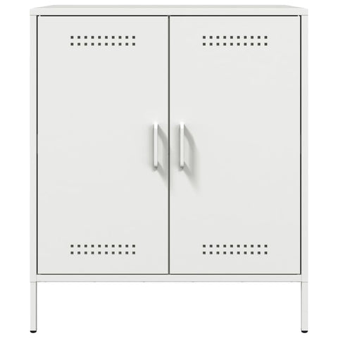 vidaXL Sideboard White 68x39x79 cm Steel